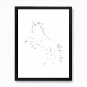 Horse Line II Art Print