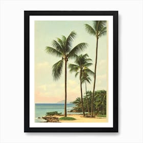 Manzanillo Beach Cuba Vintage Art Print