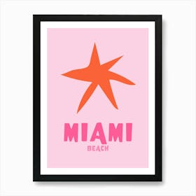 Miami Orange Art Print