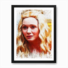Lady Crane Game Of Thrones Paint Art Print