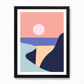 Minimalist West View Poster