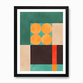 Color geometry in harmony 10 Art Print