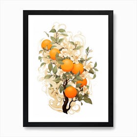 Orange Tree 3 Art Print