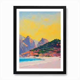 Cala Goloritzé, Sardinia, Italy Bright Abstract Art Print