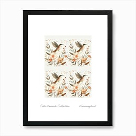 Cute Animals Collection Hummingbird 1 Art Print