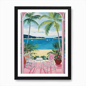 Palm Beach, Australia, Matisse And Rousseau Style 1 Art Print