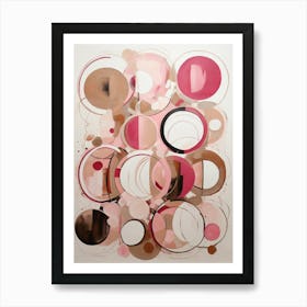 Pink Circles 4 Art Print