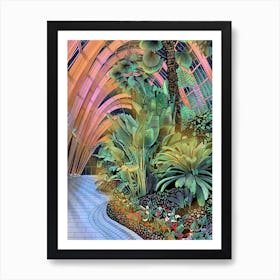 Sheffield Winter Gardens Glow Art Print