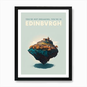 Edinburgh Retro Tourism Art Print