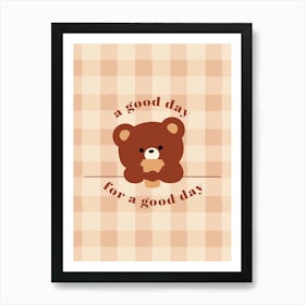 Good Day Bear Art Print