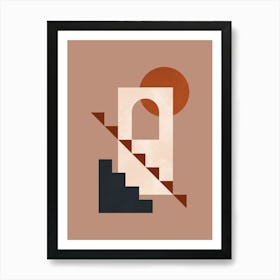 Architectural geometric shapes 7 Art Print