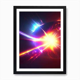 Gamma Ray Burst Neon Nights Space Art Print