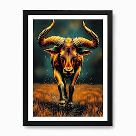 Wild Animal Creative Portrait 120 Art Print