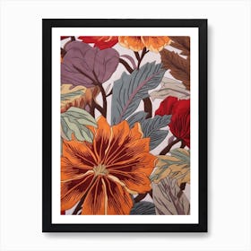 Fall Botanicals Carnation 1 Art Print