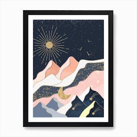 Sun and Moon Art Print