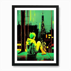 City At Night 19 Art Print