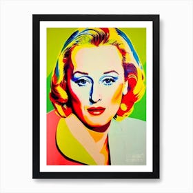 Meryl Streep Colourful Pop Movies Art Movies Art Print