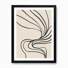 Abstract Minimalist Lines No. 1995 Art Print