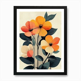 Flowers On A Branch Art Print