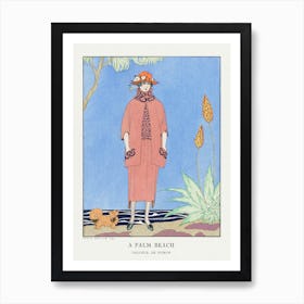 A Palm Beach Tailleur, De Worth From Gazette Du Bon Ton No, George Barbier Art Print
