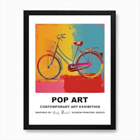 Poster Retro Bicycle Pop Art 3 Art Print