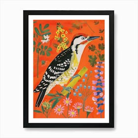 Spring Birds Woodpecker 1 Art Print