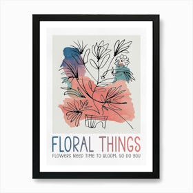 Floral Things Art Print