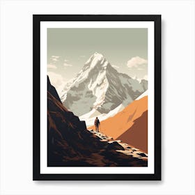 Salkantay Trek Peru 1 Hiking Trail Landscape Art Print