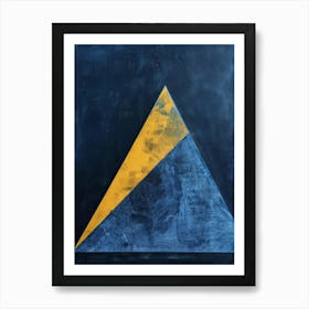 Blue Triangle Art Print