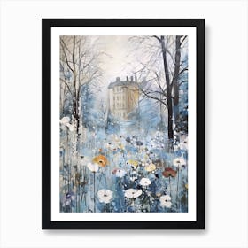 Winter City Park Painting English Garden Munich Germany 1 Art Print