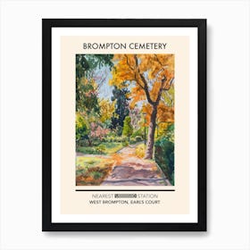 Brompton Cemetery London Parks Garden 3 Art Print