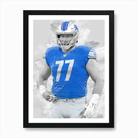 Frank Ragnow Detroit Lions Art Print