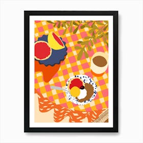 Blooms and Brunch Art Print