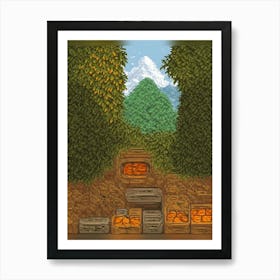 Pixel Art Art Print