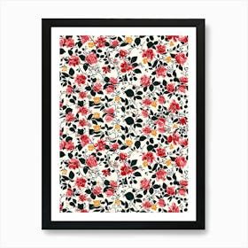 Floral Oasis London Fabrics Floral Pattern 2 Art Print