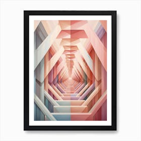 Optical Illusion Abstract Geometric 13 Art Print