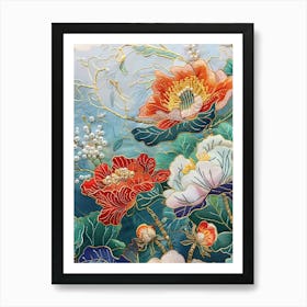 Chinese Flower Painting 106 Art Print