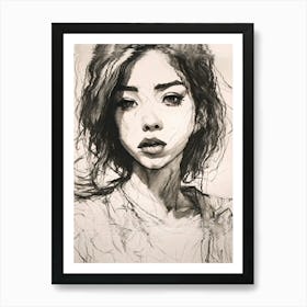 Portrait Of A Girl 1 Art Print