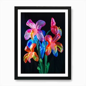 Bright Inflatable Flowers Monkey Orchid 2 Art Print