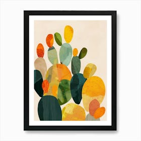 Opuntia Fragilis Minimalist Abstract Illustration 4 Art Print