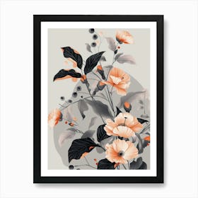 Chinese Flowers 1 Art Print