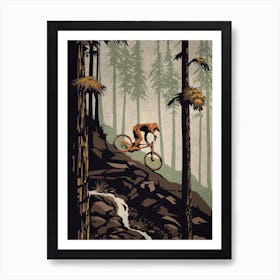 Think Outside Mountain Bike Art Print