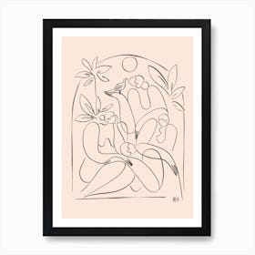 Womanhood Line Art Print