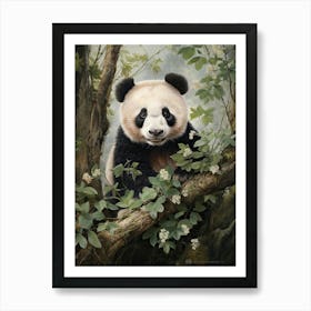 Panda Art In Realism Style 3 Art Print