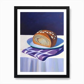 Cottage Loaf Bakery Product Acrylic Painting Tablescape Art Print