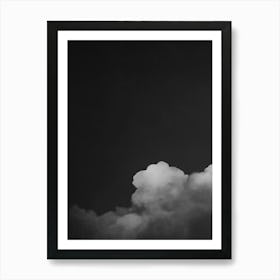 Cloud Wall Art Painting Black Night Sky Print Detail A Art Print