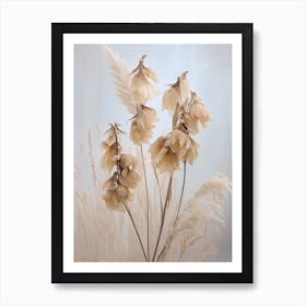 Boho Dried Flowers Aconitum 1 Art Print
