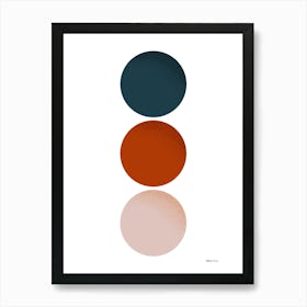 102..Modern boho art, cohesive colors. Art Print