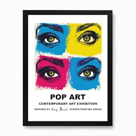 Poster Eyes Pop Art 2 Art Print