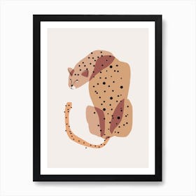 Abstract Shapes Leopard Affiche